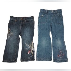 Vintage Hannah Montana Jeans And Circo Jeans For Girls Size 5. And 3T Bundle.